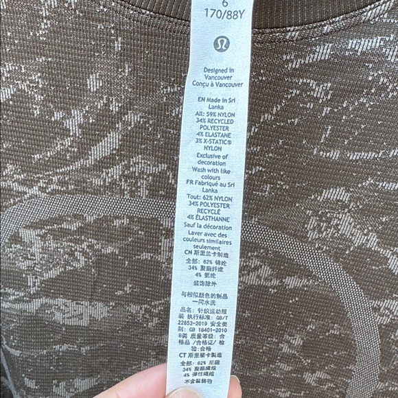 Lululemon Army Green Camouflage Swiftly Tech Long Sleeve HK edit. - Picture 2 of 6